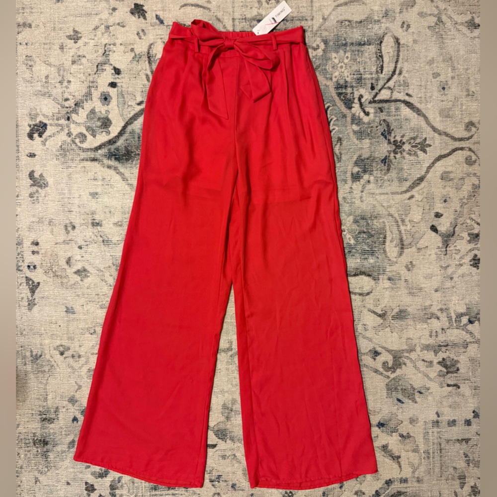 Timing Bright Coral Women’s Wide Leg Pants